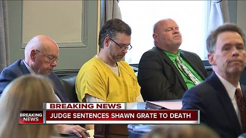 Judge accepts jury's recommendation to sentence Shawn Grate to death