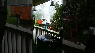 #working in the #rain #pouring #frontporch #ram #dodge #workbench #fl #fla #milwaukeetools
