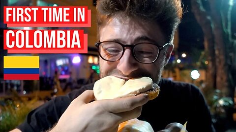 FIRST TIME IN COLOMBIA (trying local food in MEDELLIN)
