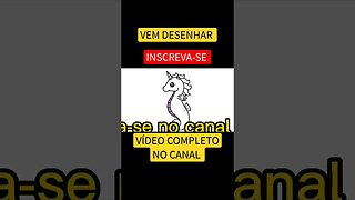 COMO DESENHAR CAVALO MARINHO UNICÓRNIO KAWAII FÁCIL #desenho #shorts #desenhofacil #desenholivre