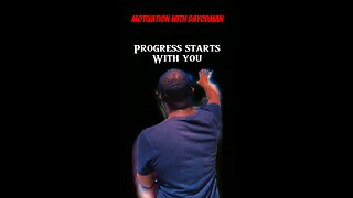 Progress Starts With You #dayodman #advancing #growing #eeyayyahh #motivation