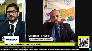 No dia 24/10, o Deputado Sargento Portugal participou do programa 'Meio-Dia em Brasília'