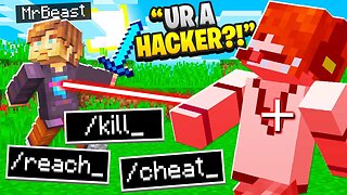 I Pretended To Be MrBeast & HACKED His Server.. (Minecraft)