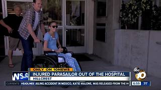 Injured parasailor out of the hospital