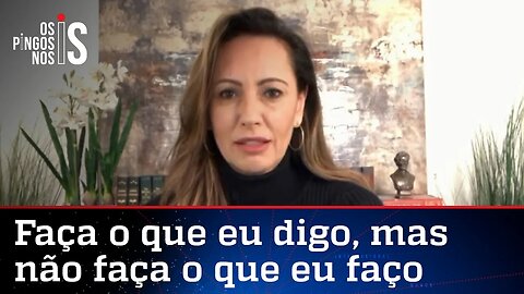 Ana Paula Henkel critica Barroso sem máscara em festa: "Hipocrisia latente entre ministros"