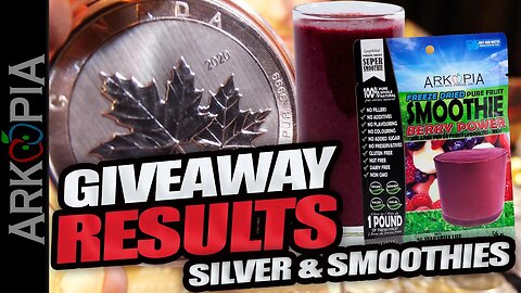 Silver & Smoothie Giveaway - WINNER ANNOUNCED!