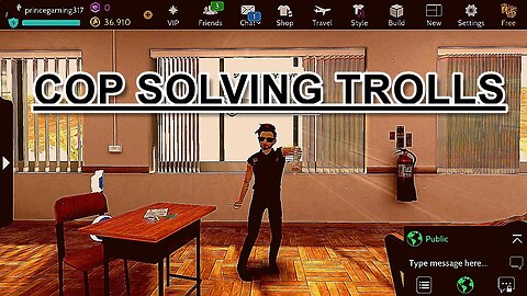 AVAKIN LIFE😍😍SOLVING A TROLL BY TROLLING AS A COP😘😘IN GAME PC #avakinlife