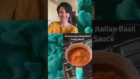Homemade Italian Basil 🌿 Pasta 🍝 Sauce #mangia