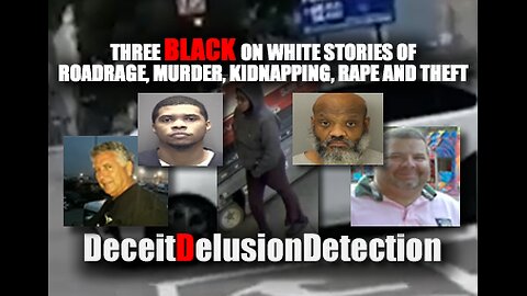 THREE BLACK ON WHITE STORIES OF ROADRAGE, MURDER, KIDNAPPING, RAPE AND THEFT-DECEITDELUSIONDETECTION