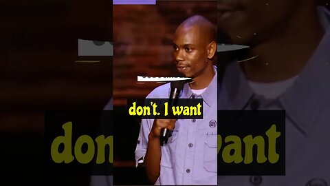 Dave Chappelle : 😮 is scared to eat this!! #shorts #davechappelle #comedy #wisdom