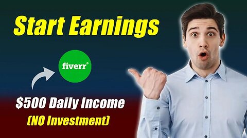Get Paid $500 daily From Fiverr | How to earn money from fiverr | earn money online | No Investment