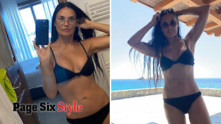 Demi Moore, 58, shares stunning bikini selfie