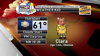 Weather Kid - Clara - 4/23/19