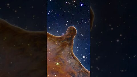 “Cosmic Cliffs” in the Carina Nebula Webb Space Telescope 4K crop wideband #shorts