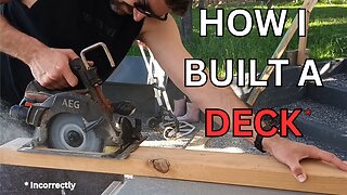 How I Built a Deck................Incorrectly. 4 mistakes to avoid.