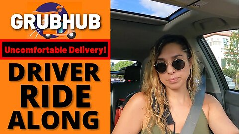 GrubHub Driver Ride Along Food Delivery | Uncomfortable Delivery! | Part 1