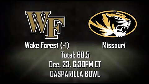 Wake Forest vs Missouri Prediction and Picks | Gasparilla Bowl Betting Advice | Dec 23
