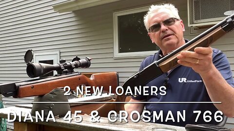 2 new loaners on the channel. Diana 45 and Crosman 766 first test shots backyard plinking!