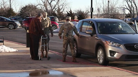 Oklahoma National Guard assists with COVID-19 vaccinations