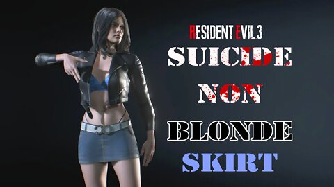 Resident Evil 3 Remake Jill Suicide Non-Blonde Skirt outfit