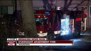 Fire breaks out at Waukesha apartment complex