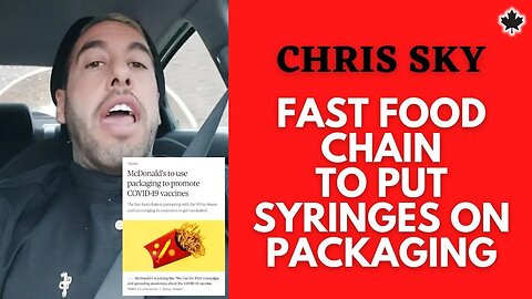 Chris Sky: A Fast Food Chain is Putting Syringes on Packaging...