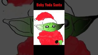 I Animated Baby Yoda Santa #christmas #babyyoda #starwars