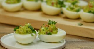 Guacamole Deviled Eggs