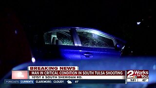 Man in critical condition in South Tulsa shooting