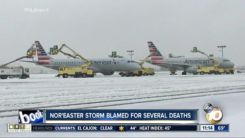 Nor'easter storm blamed for several deaths