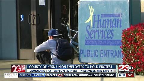 County of Kern union members to protest working conditions