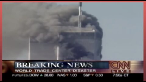 Shock & AWE: CNN Broadcasts Aftermath Of The First Plane Hitting The North Tower