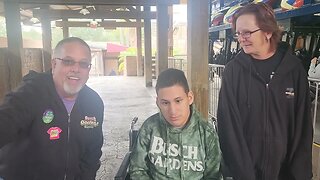 Xavier got to meet one of his favorite YouTuber at Busch Gardens @BuschGardensJunkie!