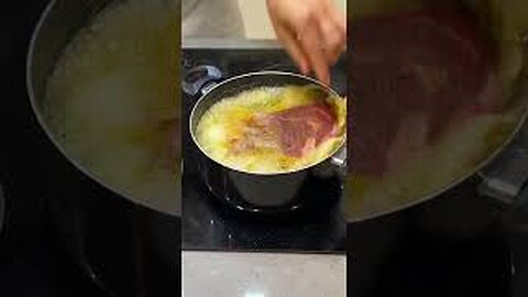 Steak cooked in butter!