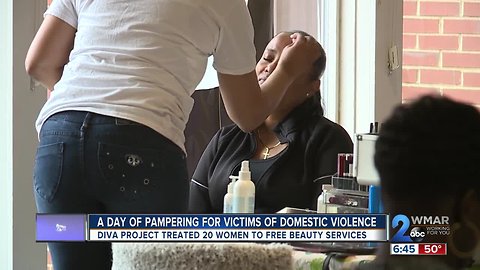 A day of pampering for victims of domestic violence
