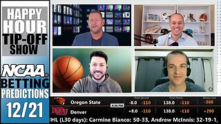 College Basketball Picks, Predictions and Odds | Happy Hour Tip-Off Show for December 21