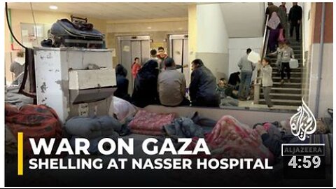 Israeli shelling continues at Nasser hospital's main building