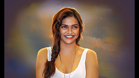 Hyper-Realistic Digital Oil Painting: Deepika Padukone