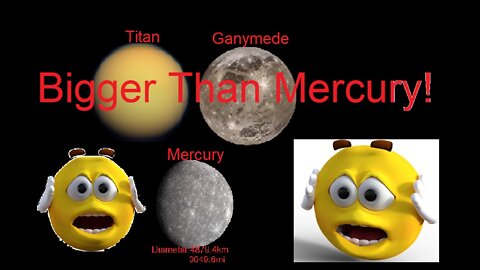 Top 10 Biggest Moons size comparison
