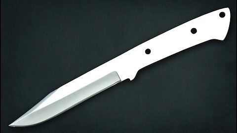 Alien Hunter Knife D2 Tool Steel Blank Blade Duck Slicer Hunting Knife Marine Corp Military Knife