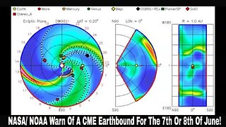 NASA/ NOAA Warn Of A CME Earthbound For The 7th Or 8th Of June!