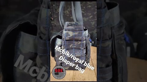 #MultiCam with royal blue Diaper bag! Email us with your color choices! #shorts #diaperbag #edcbag