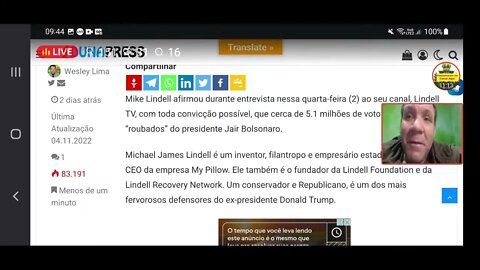 Ao vivo - Bolsonaro foi roubado em 5 milhões de votos? diz site Duna press