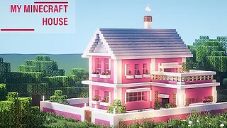 MINECRAFT How to build a lovely pink house super simple #80