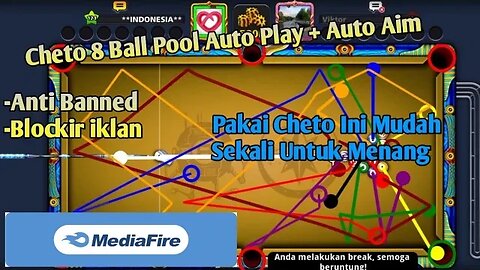 Cheat 8 Ball Pool Aim Tool Garis Panjang Otomatis + Line Free non root 100% safe no baned