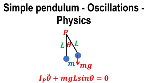 Simple pendulum - Oscillations - Classical mechanics - Physics