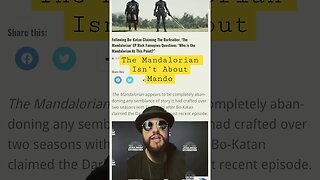 The Mandalorian Isn’t About Mando Anymore? #shorts #starwars