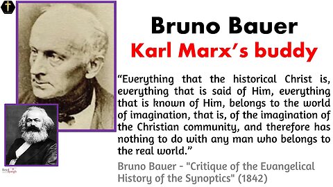 Bruno Bauer, Karl Marx, atheism and Jesus mythicism