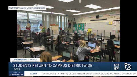 Alpine school districts begins full in-person learning