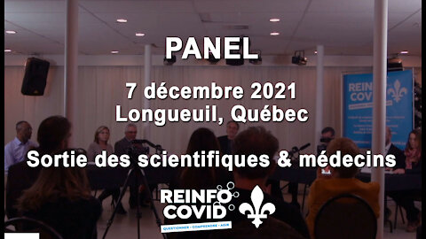 Panel du 7 décembre - des scientifiques et médecins prennent la parole